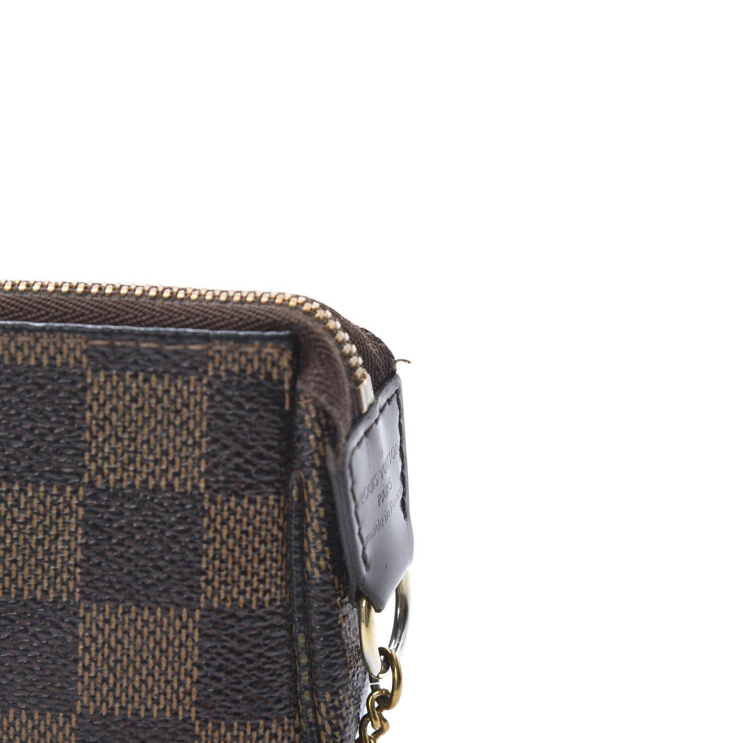 Louis Vuitton Damier Ebene Complice Trunks and Bags Mini Pochette Accessories Red 9 of 11