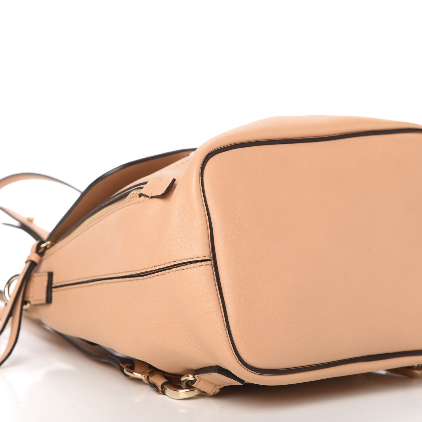 Suede Calfskin Small Faye Backpack Blushy Pink
