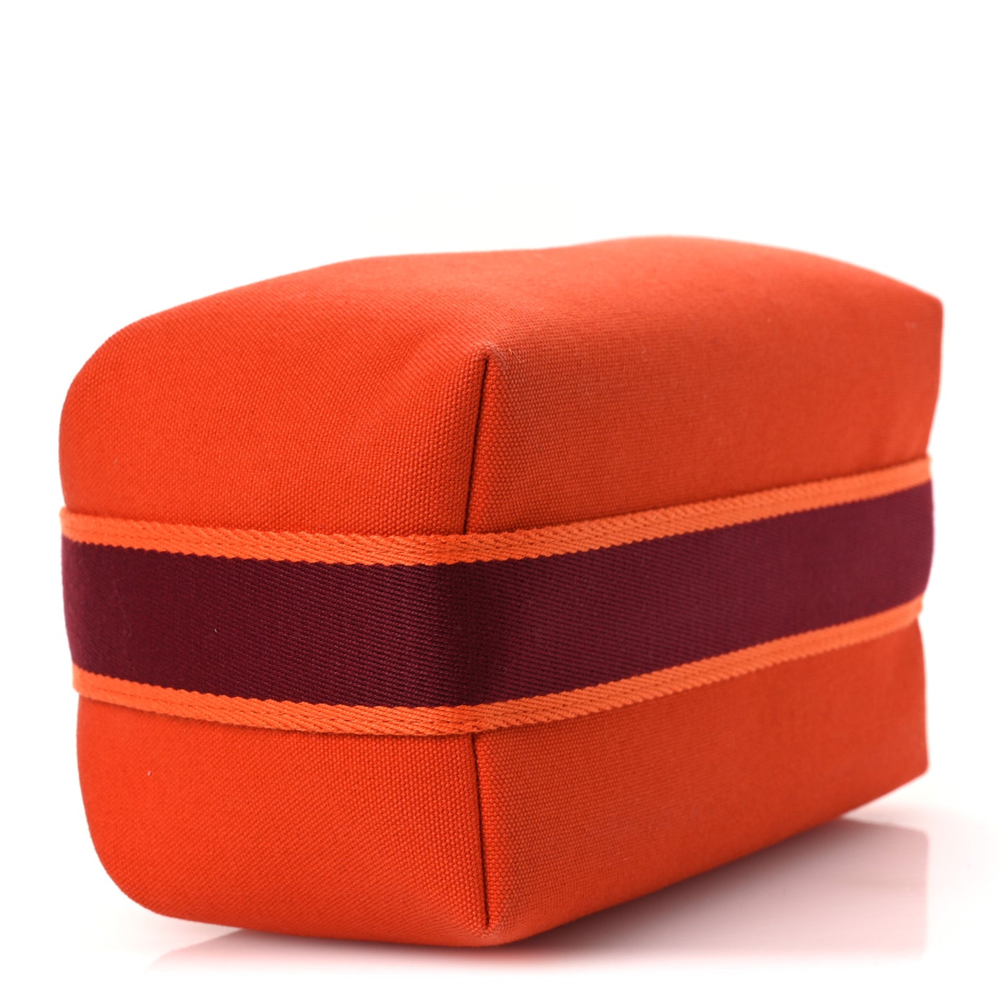 Canvas Small Bride-A-Brac Pouch Orange Burgundy