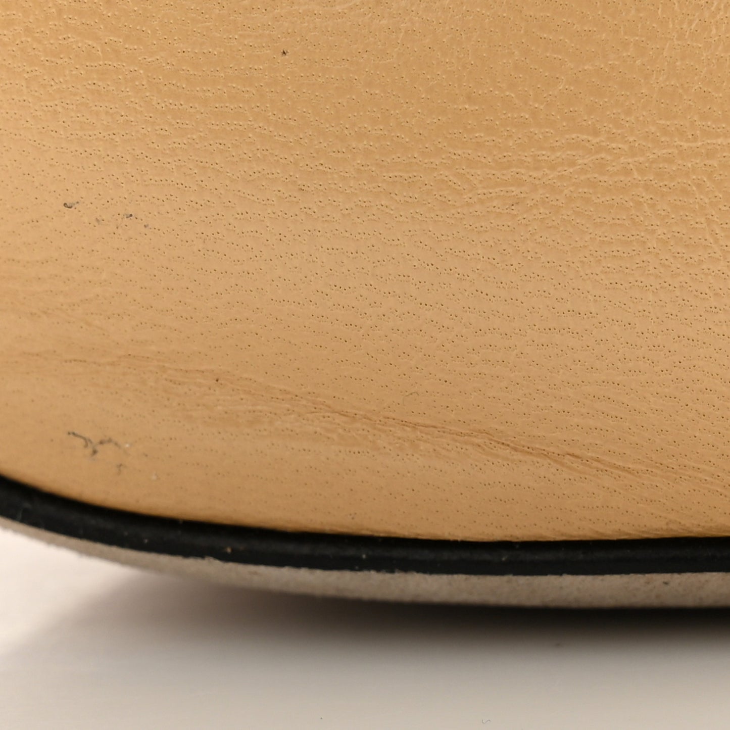 Goatskin Grosgrain Cap Toe CC Slingback Pumps 40 Beige Black