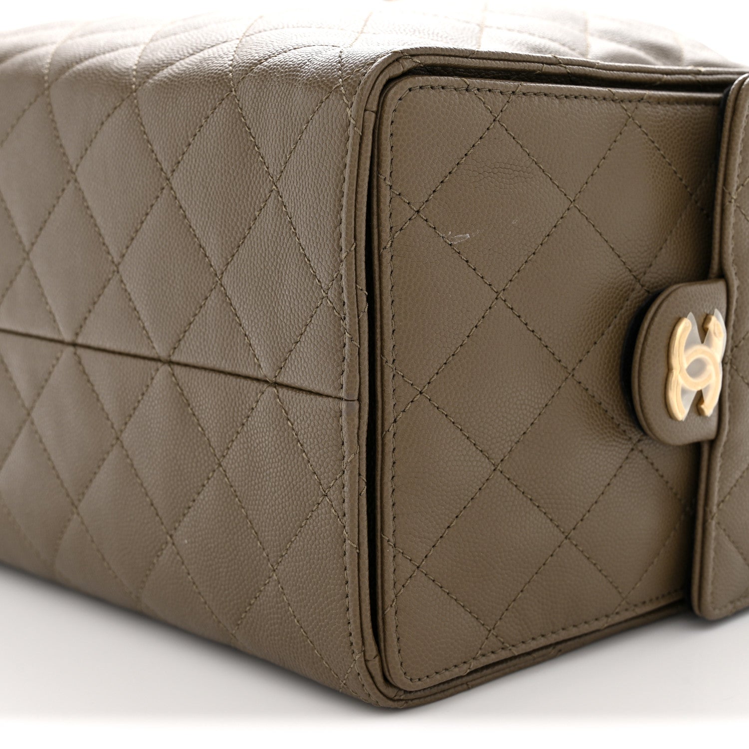Chanel Caviar Quilted Medium Chanel 25 Handbag Dark Khaki 11 of 14