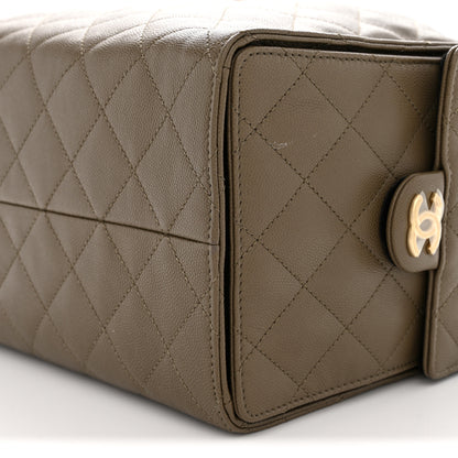 Chanel Caviar Quilted Medium Chanel 25 Handbag Dark Khaki 11 of 14