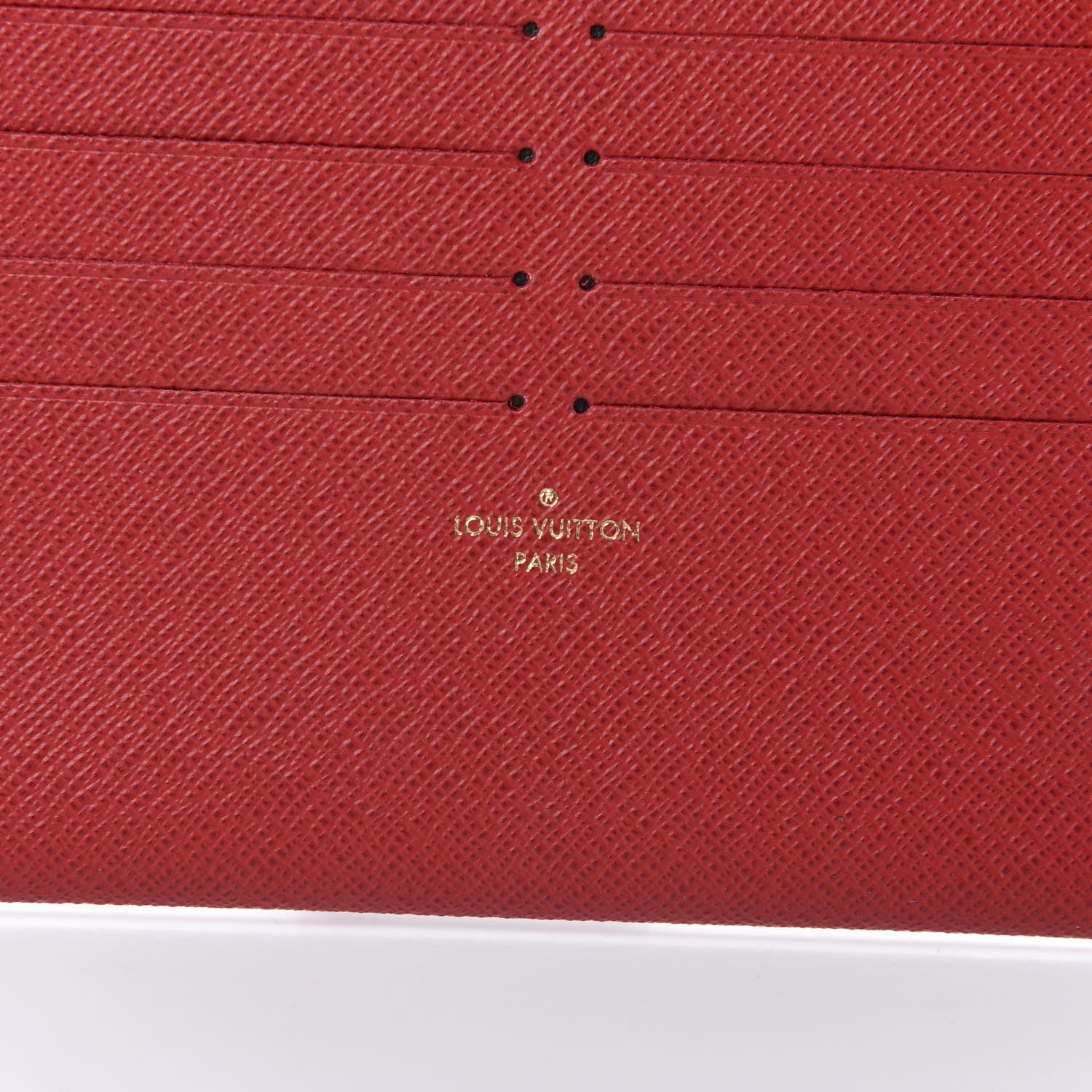 Louis Vuitton Calfskin Felicie Card Holder Insert Cherry 6 of 6