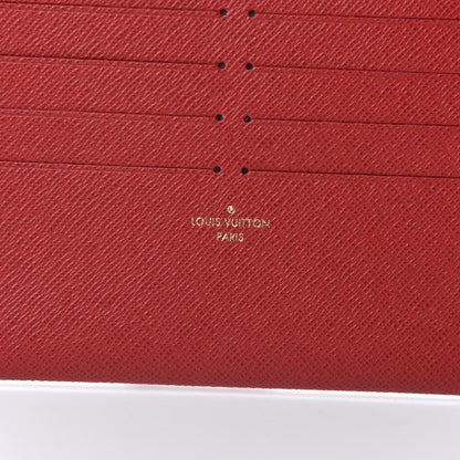 Louis Vuitton Calfskin Felicie Card Holder Insert Cherry 6 of 6