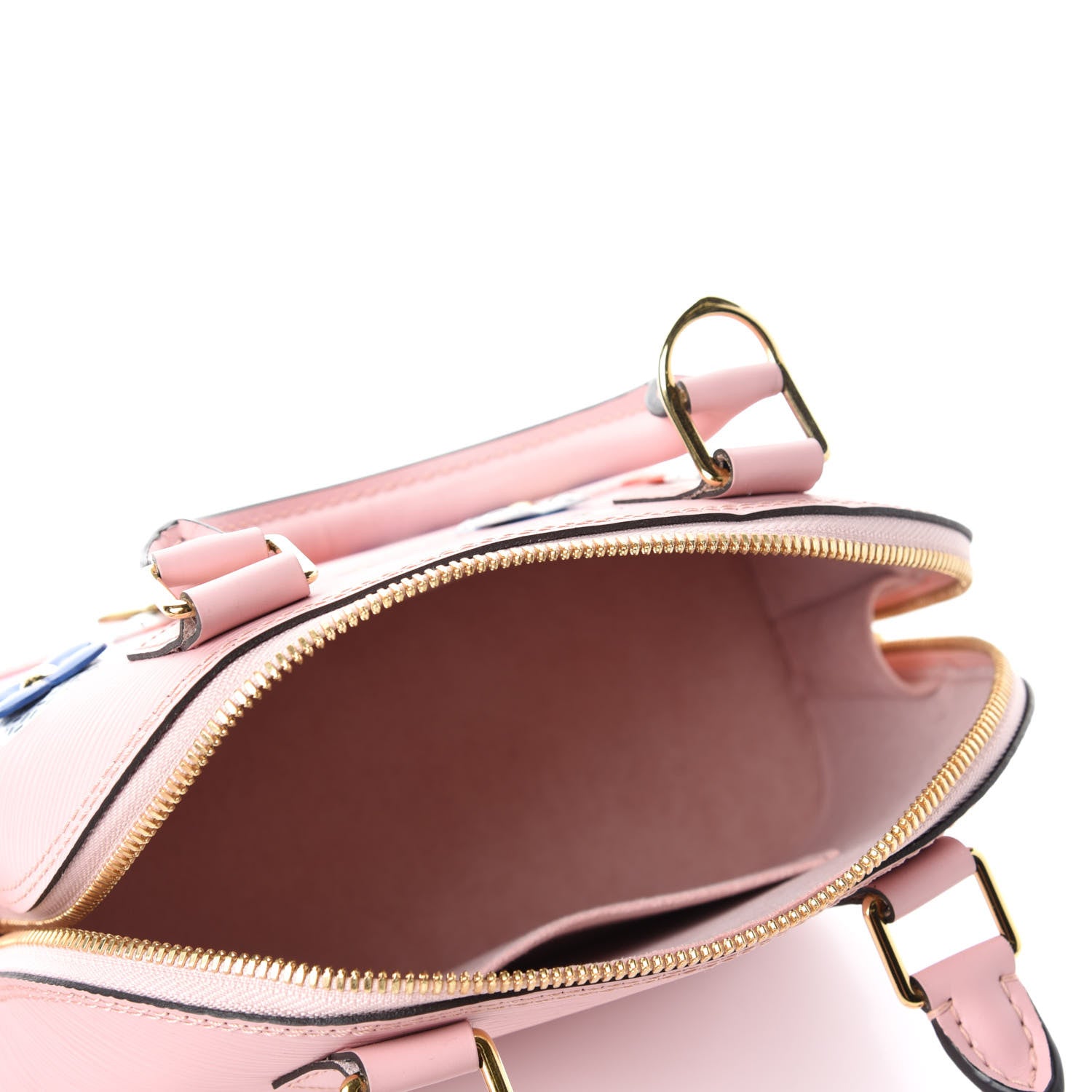 Louis Vuitton Epi Blooming Flowers Alma BB Rose Ballerine 5 of 12