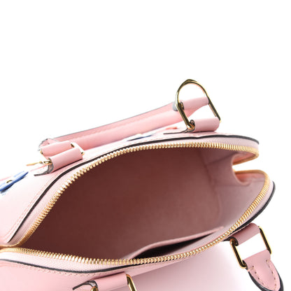 Louis Vuitton Epi Blooming Flowers Alma BB Rose Ballerine 5 of 12