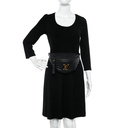 Louis Vuitton Calfskin Quilted New Wave Bumbag Black 2 of 9