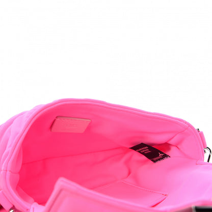 Fendi Lycra FF Embossed Mini Baguette Rosa Fluo 5 of 12