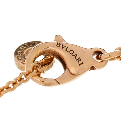 Bulgari 18K Rose Gold Diamond BVLGARI BVLGARI Openwork Bracelet SM 3 of 4