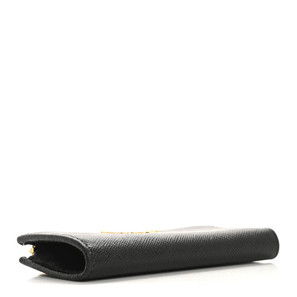 Prada Saffiano Metal Zip Around Key Holder Black 4 of 12