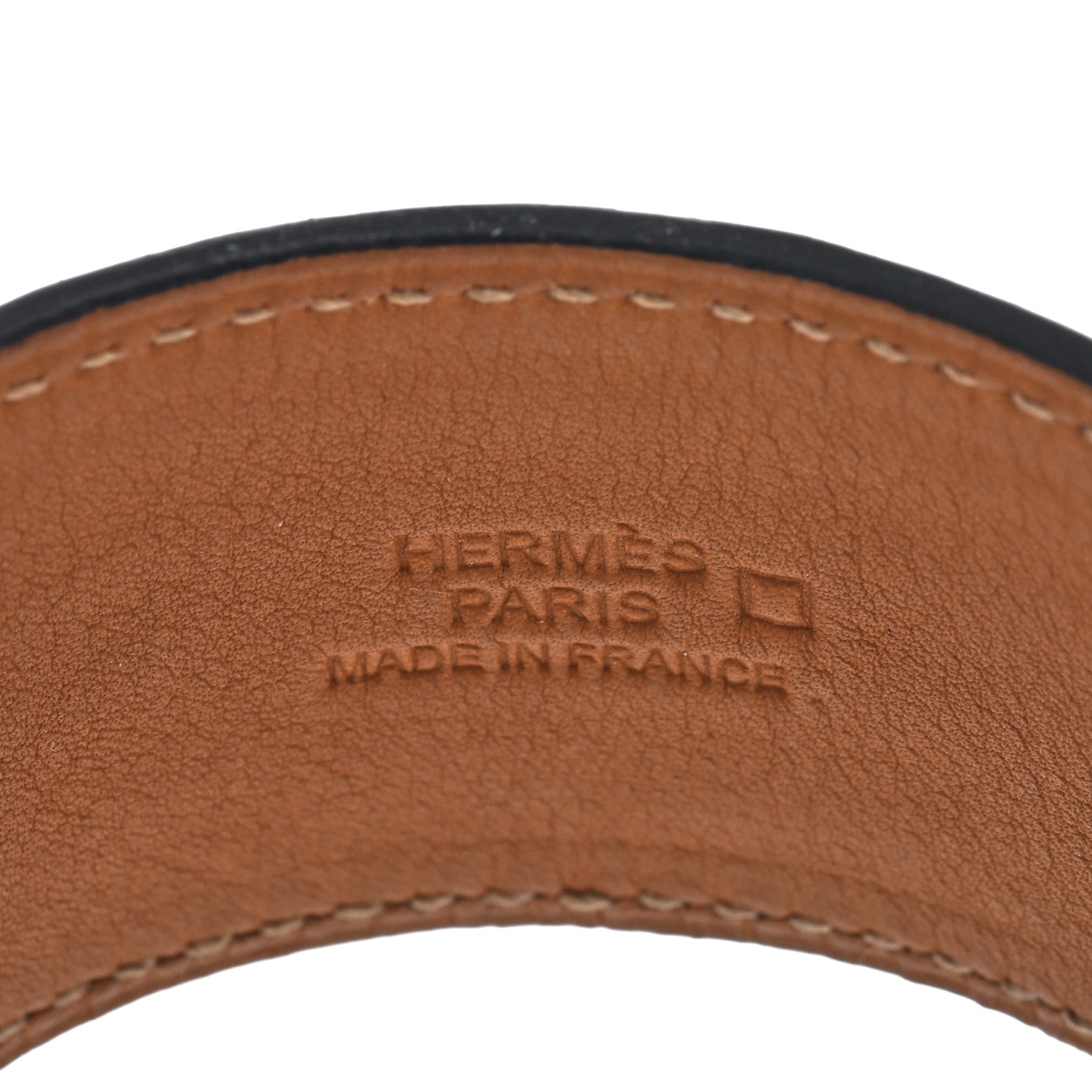 Hermes Matte Alligator Kelly Dog Cuff Black 3 of 3