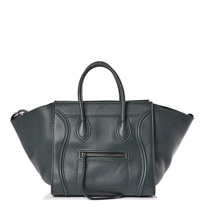 Celine Supple Calfskin Medium Phantom Luggage Bottle Green 1 of 12
