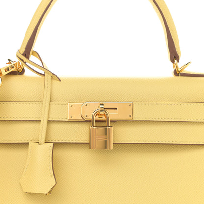 Hermes Epsom Kelly Sellier 28 Jaune Poussin 8 of 11
