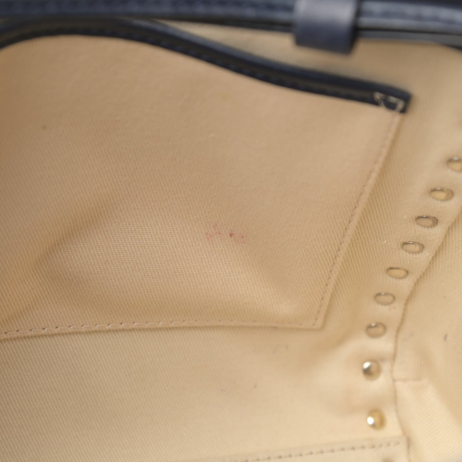 Valentino Garavani Calfskin Rockstud Double Handle Cinch Tote Marine 13 of 13