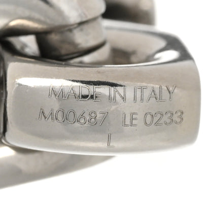 Louis Vuitton Metal Monogram Chain Bracelet Silver Black 5 of 6