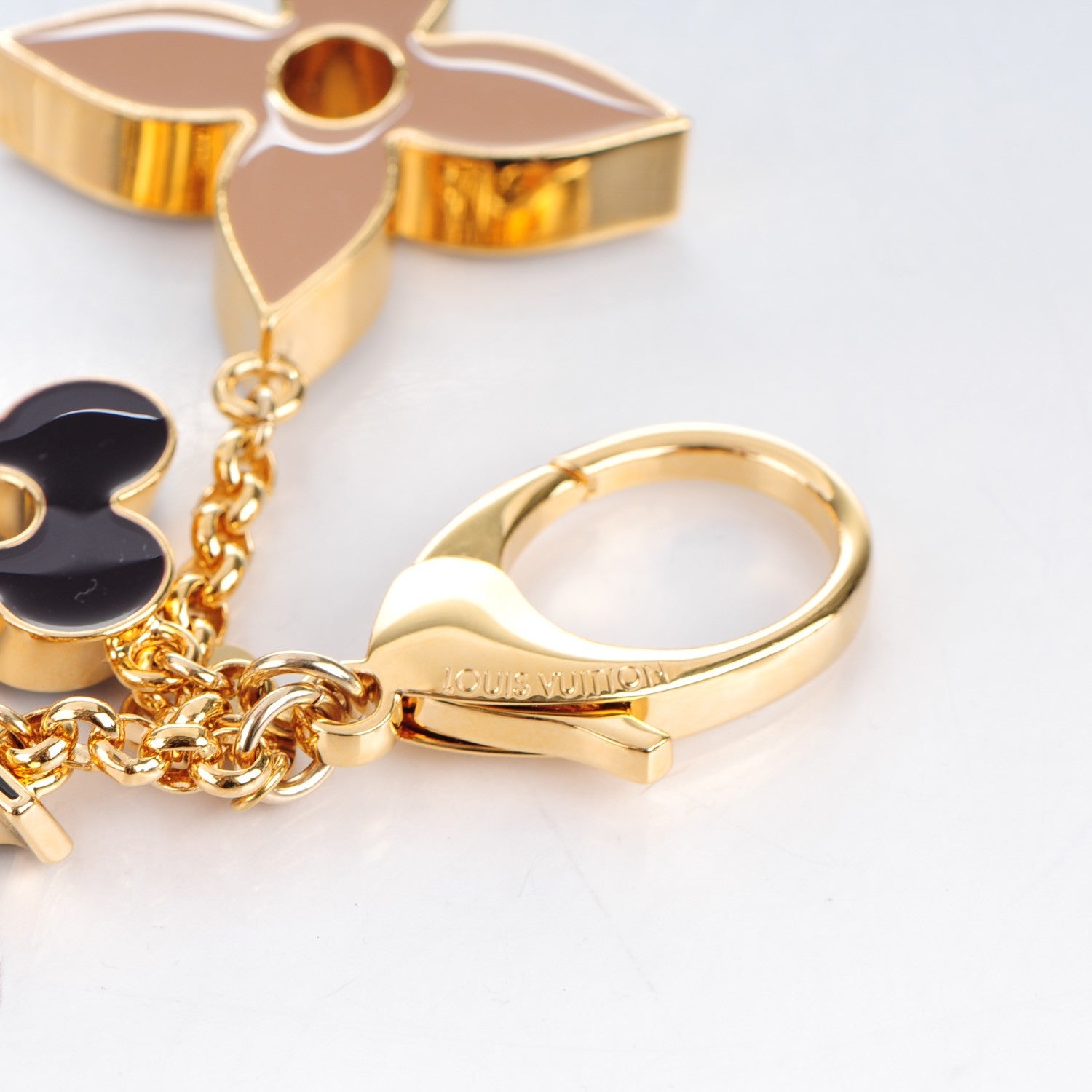 Louis Vuitton Fleur De Monogram Bag Charm Dore 6 of 6