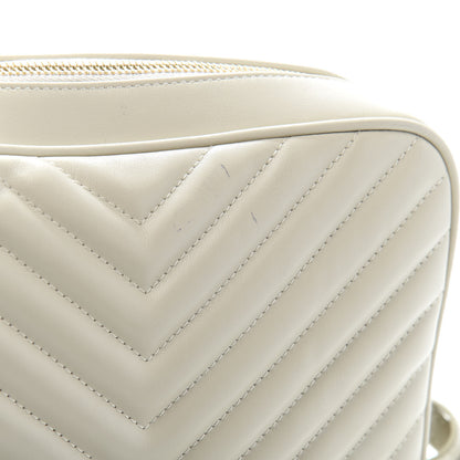 Saint Laurent Calfskin Matelasse Monogram Lou Camera Bag Crema Soft 10 of 12