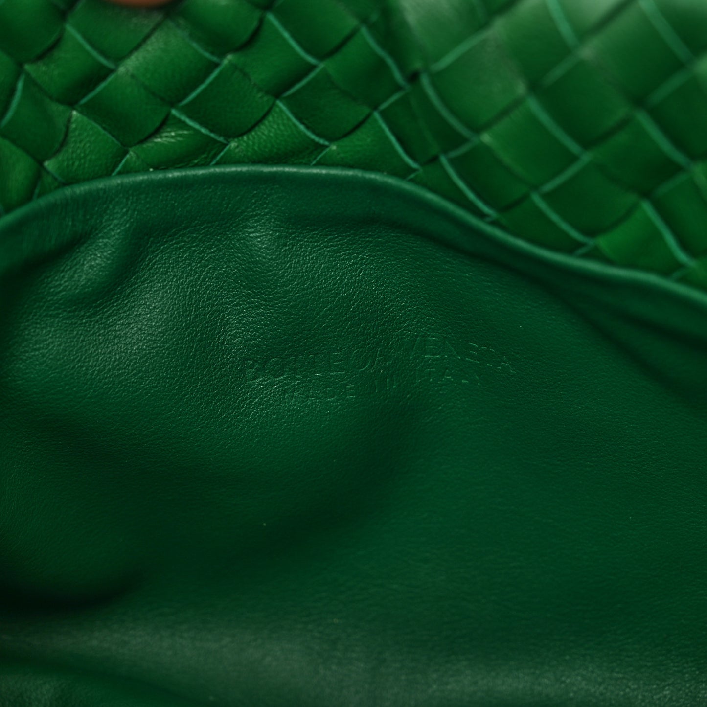 Nappa Intrecciato Small Bulb Racing Green