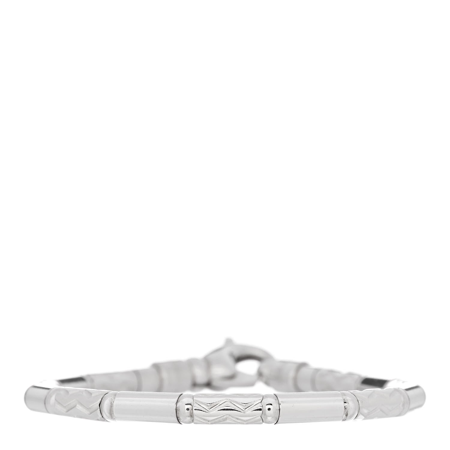 Tiffany Sterling Silver Aztec Zig Zag Bracelet 1 of 6