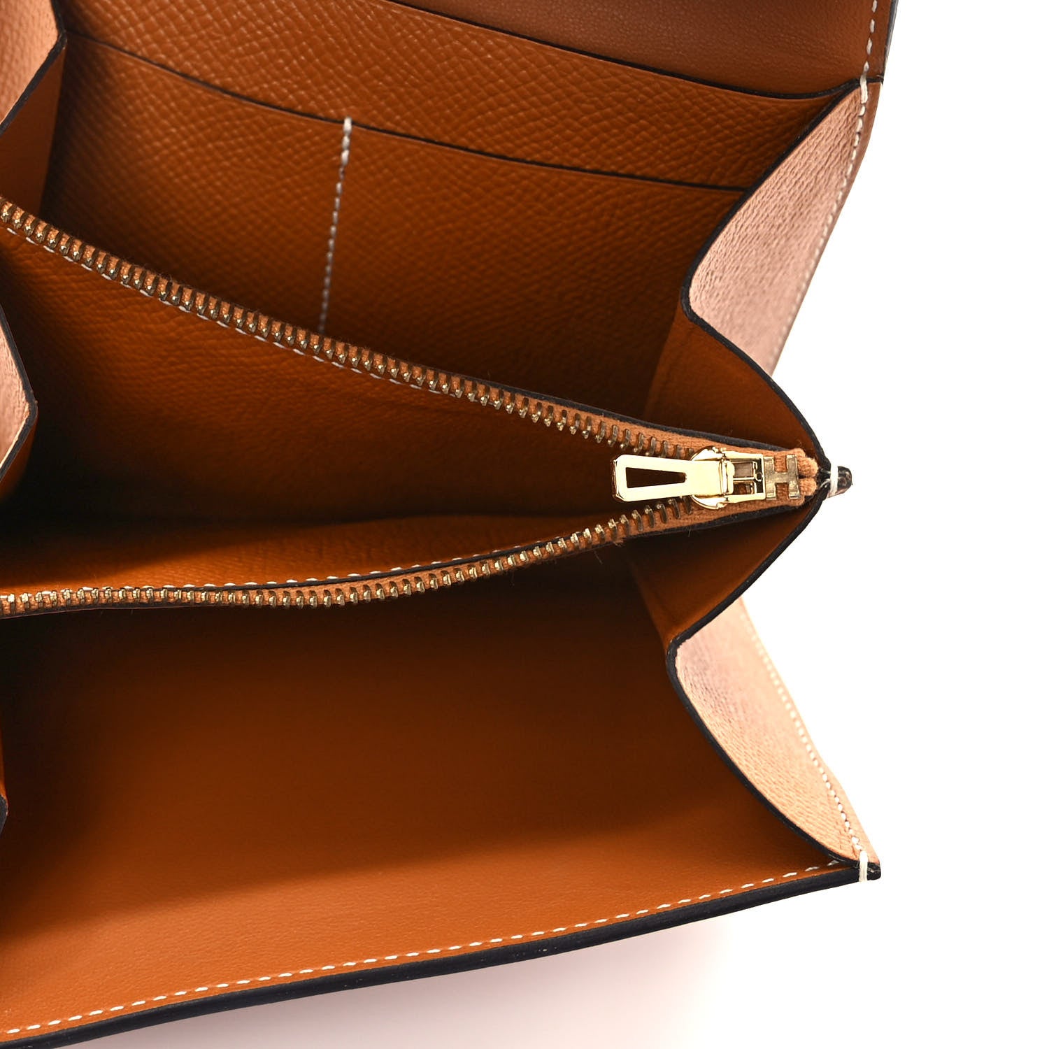 Hermes Epsom Constance Compact Passant Wallet Gold 5 of 7