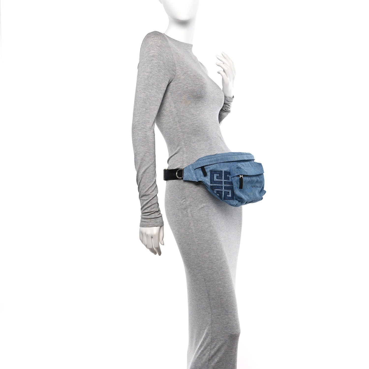 Givenchy Essential U Denim Belt Bag Light Blue 2 of 10