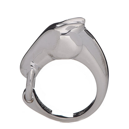 Hermes Sterling Silver PM Galop Ring 53 6.25 3 of 9