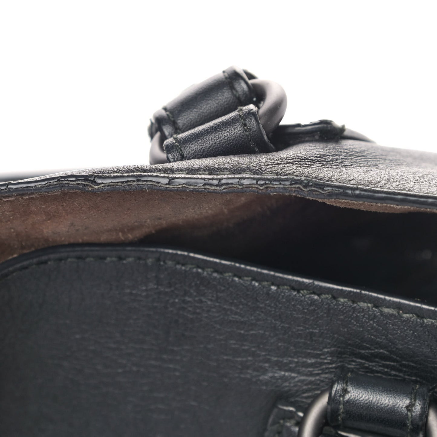 Calfskin Front Pocket Tote Black