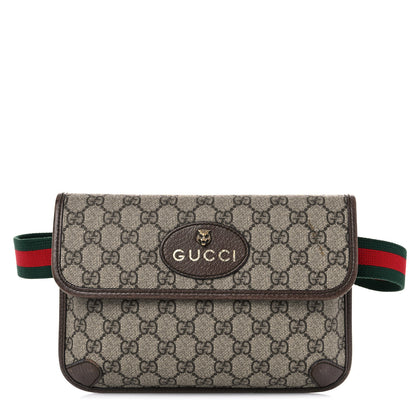 Gucci GG Supreme Monogram Neo Vintage Web Belt Bag Brown 1 of 19