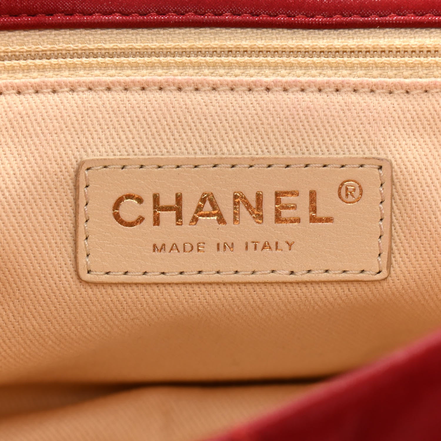 Chanel Iridescent Calfskin Large Chic Quilt Flap Red 6 of 12