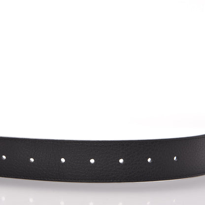 Gucci Calfskin Double G Reversible 37mm Belt 105 42 Black Cocoa 6 of 8