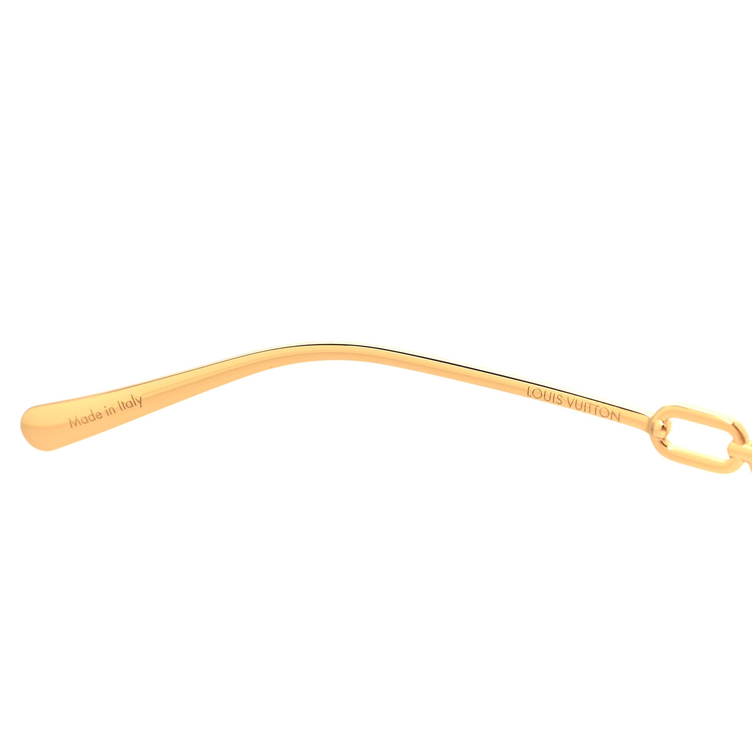 Louis Vuitton Metal My LV Chain Pilot Sunglasses Z1539W Gold