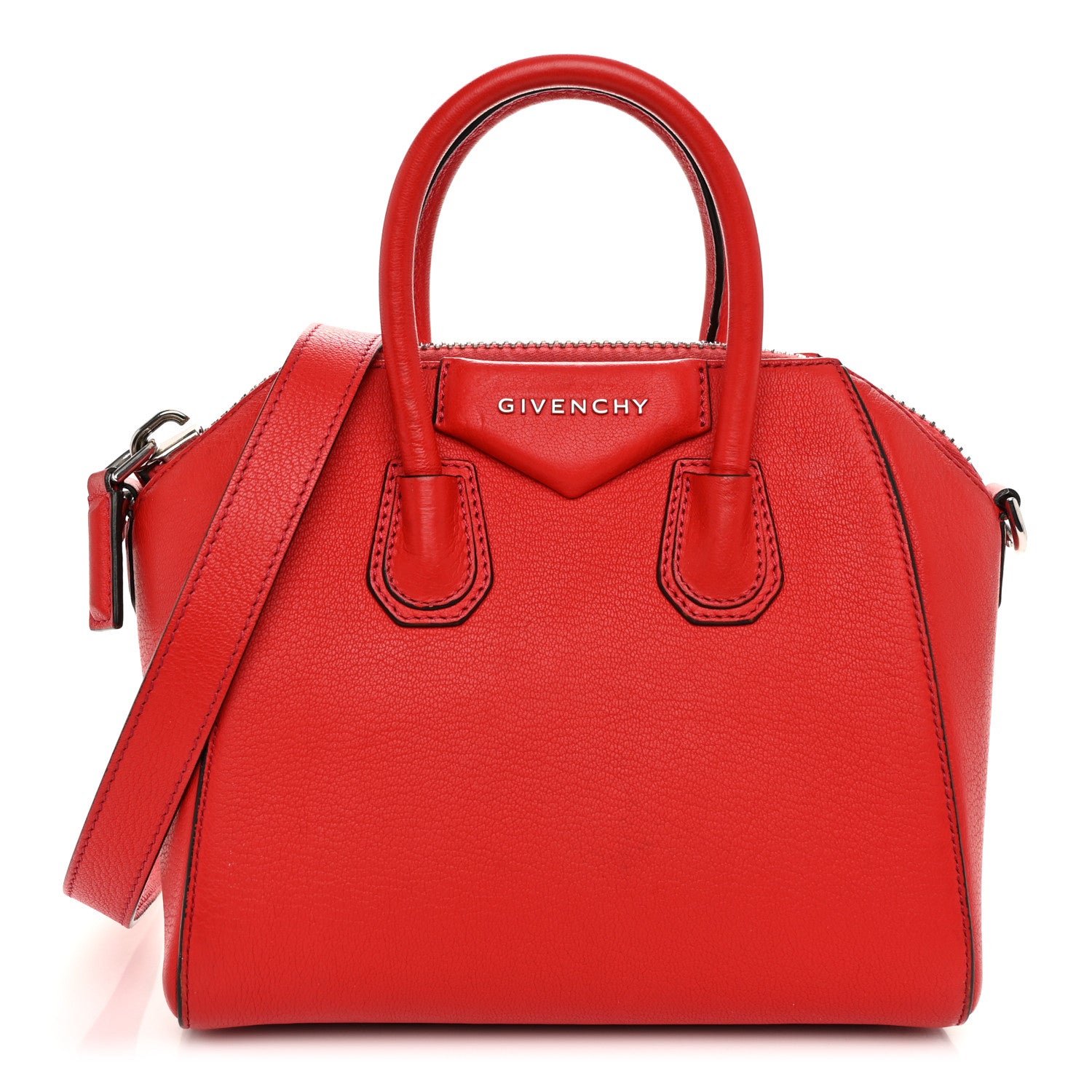 Givenchy Sugar Goatskin Mini Antigona Pop Red 1 of 15