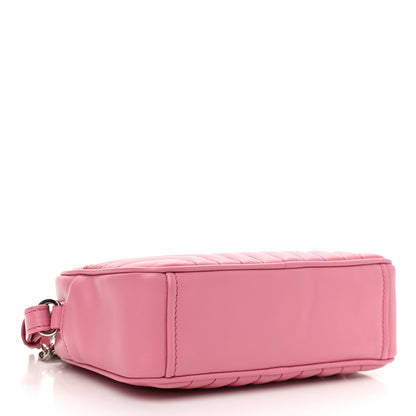 Prada Soft Calfskin Diagramme Camera Bag Begonia 4 of 10