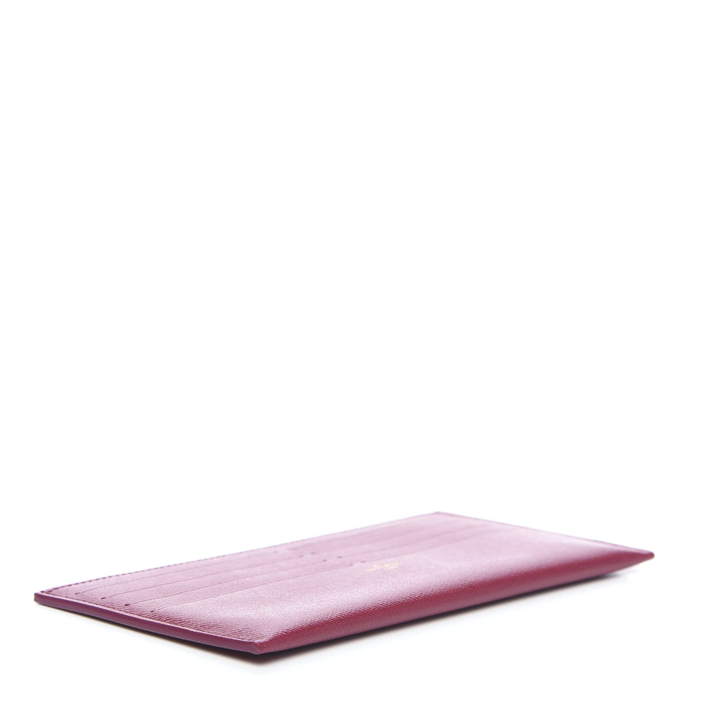 Calfskin Felicie Card Holder Insert Fuchsia
