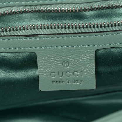 Gucci Sequin Matelasse Small GG Marmont Shoulder Bag Water Green Verde Chiaro Light Water Green 5 of 8