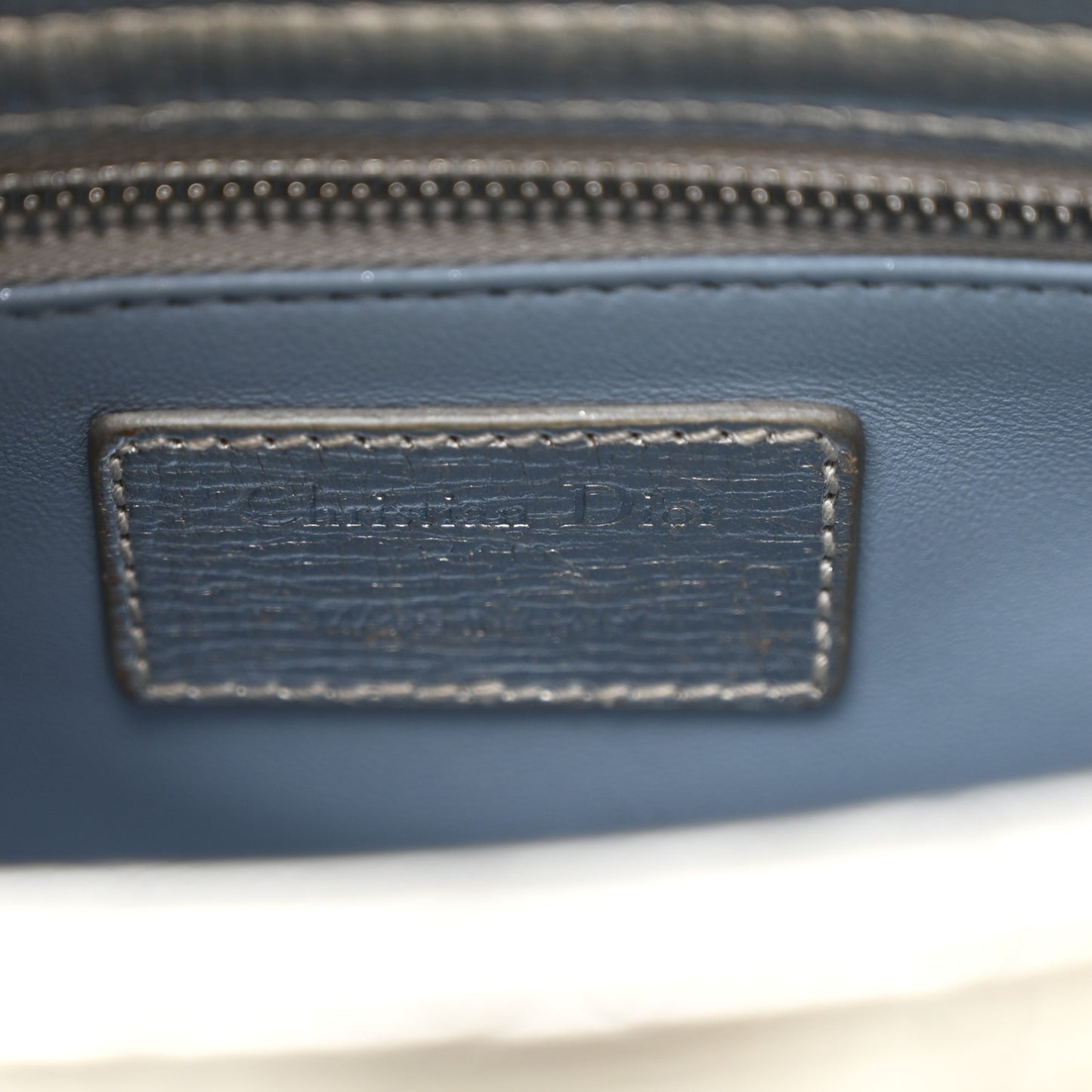 Metallic Grained Calfskin Cannage Small Lucky Badges My Lady Dior Silver