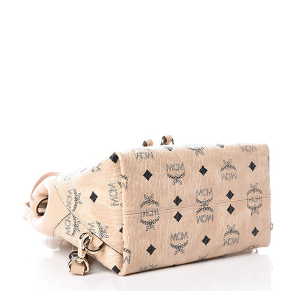 MCM Visetos Small Essential Backpack Beige 6 of 11