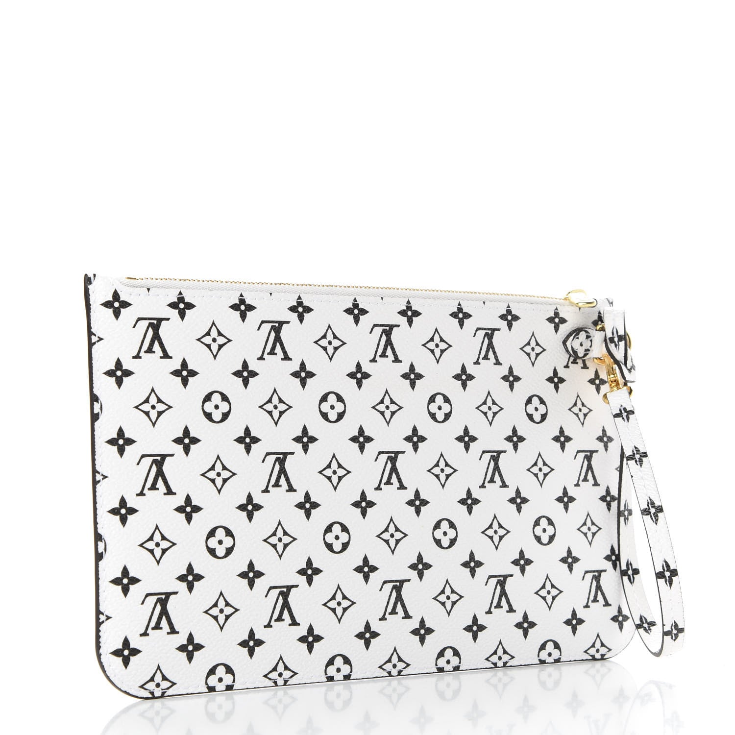Louis Vuitton Monogram Giant Neverfull MM GM Pochette White 3 of 6