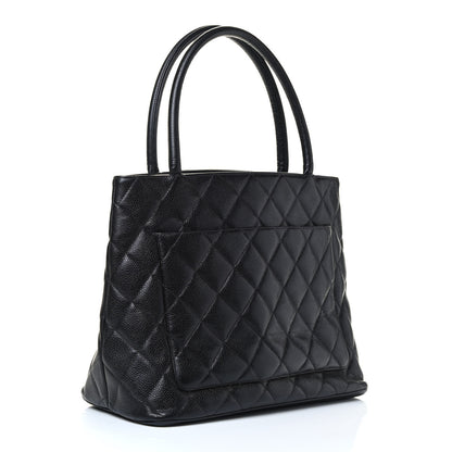 Chanel Caviar Quilted Medallion Tote Black 2 of 4