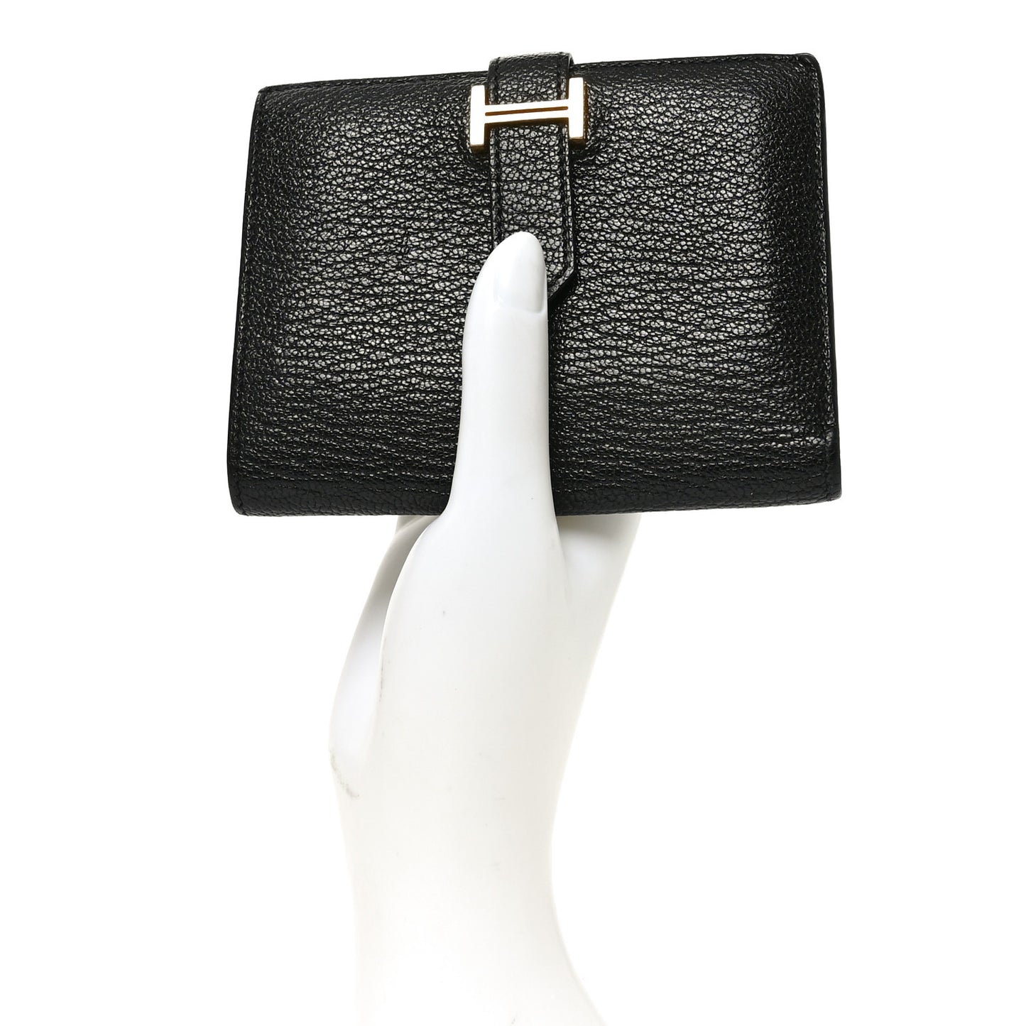 Chevre Mysore Bearn Compact Wallet Black