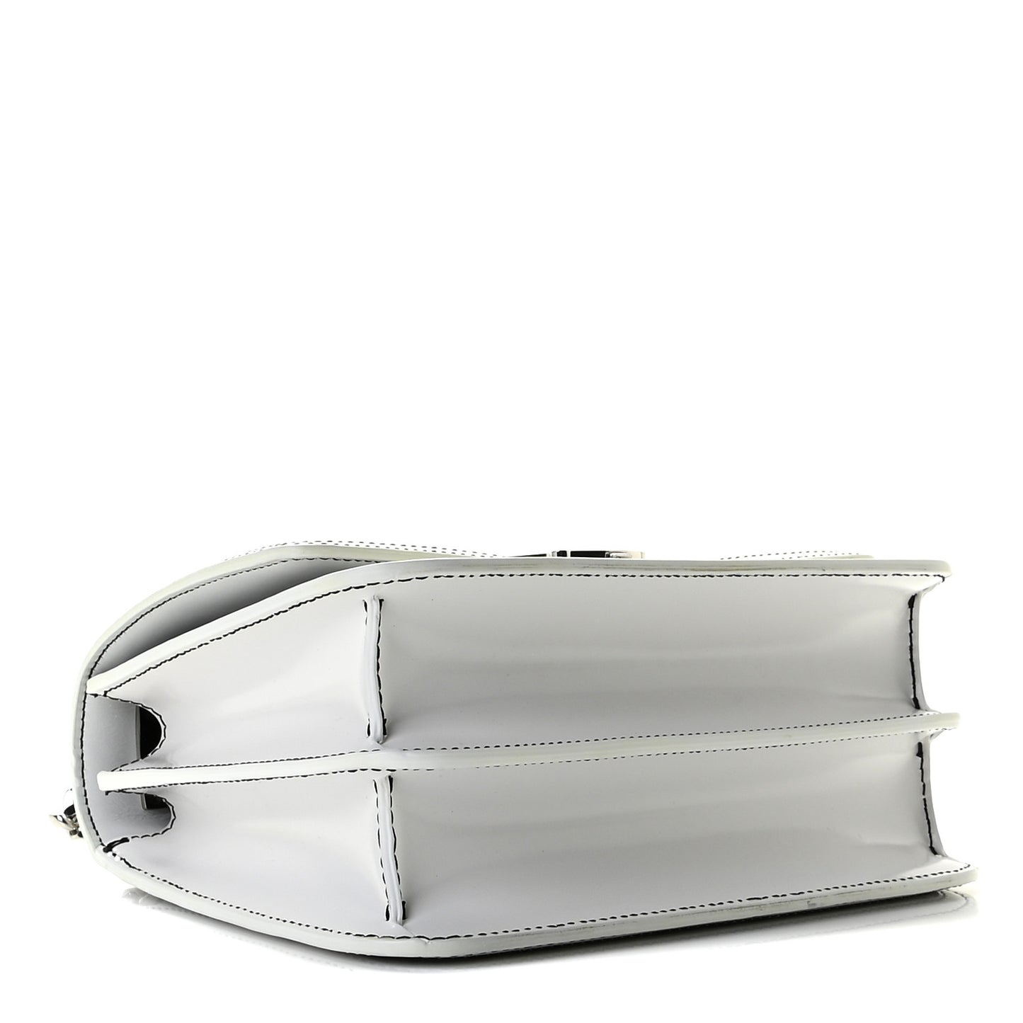 Calfskin Monogram Embossed Small TB Chain Bag Optic White