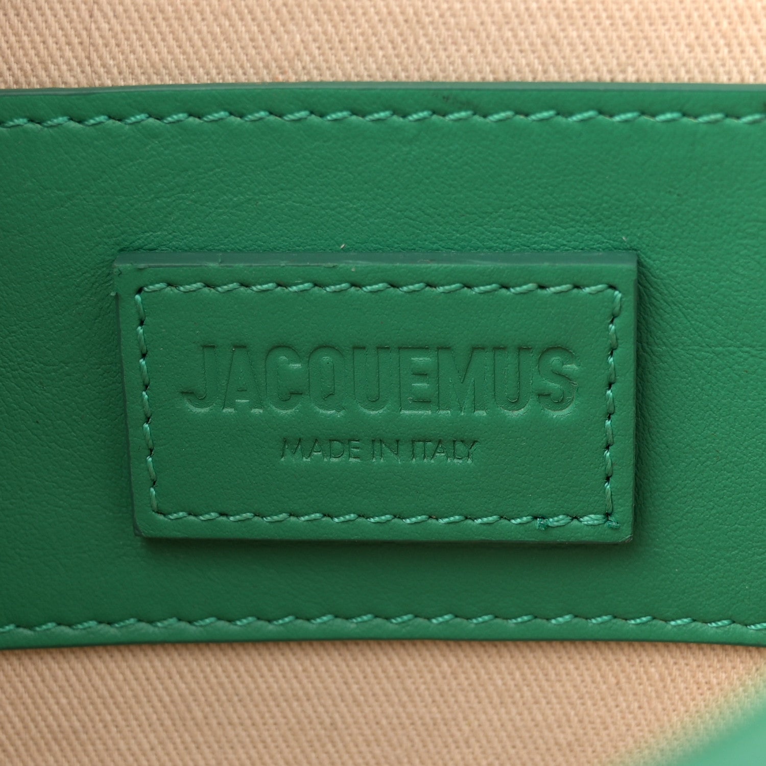 Jacquemus Smooth Calfskin Le Baneto Green 6 of 17