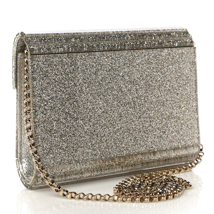Jimmy Choo Acrylic Glitter Candy Clutch Champagne 3 of 14
