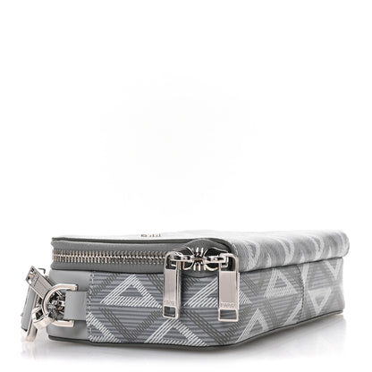 Christian Dior Coated Canvas CD Diamond Messenger Pouch Grey 4 of 12