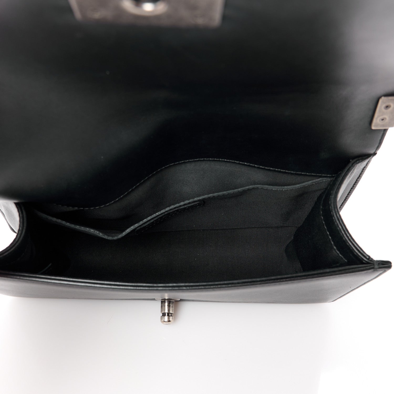 Chanel Lambskin Quilted Medium Boy Flap Black 5 of 10