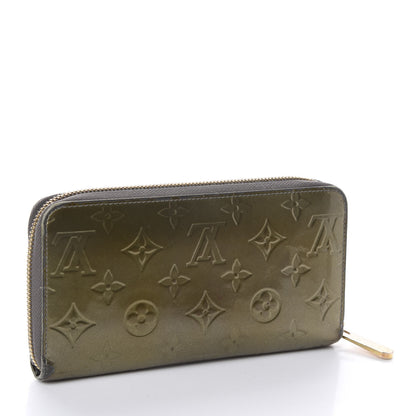 Louis Vuitton Vernis Zippy Wallet Vert Bronze 3 of 7