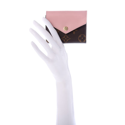 Louis Vuitton Monogram Zoe Wallet Rose Ballerine 2 of 8