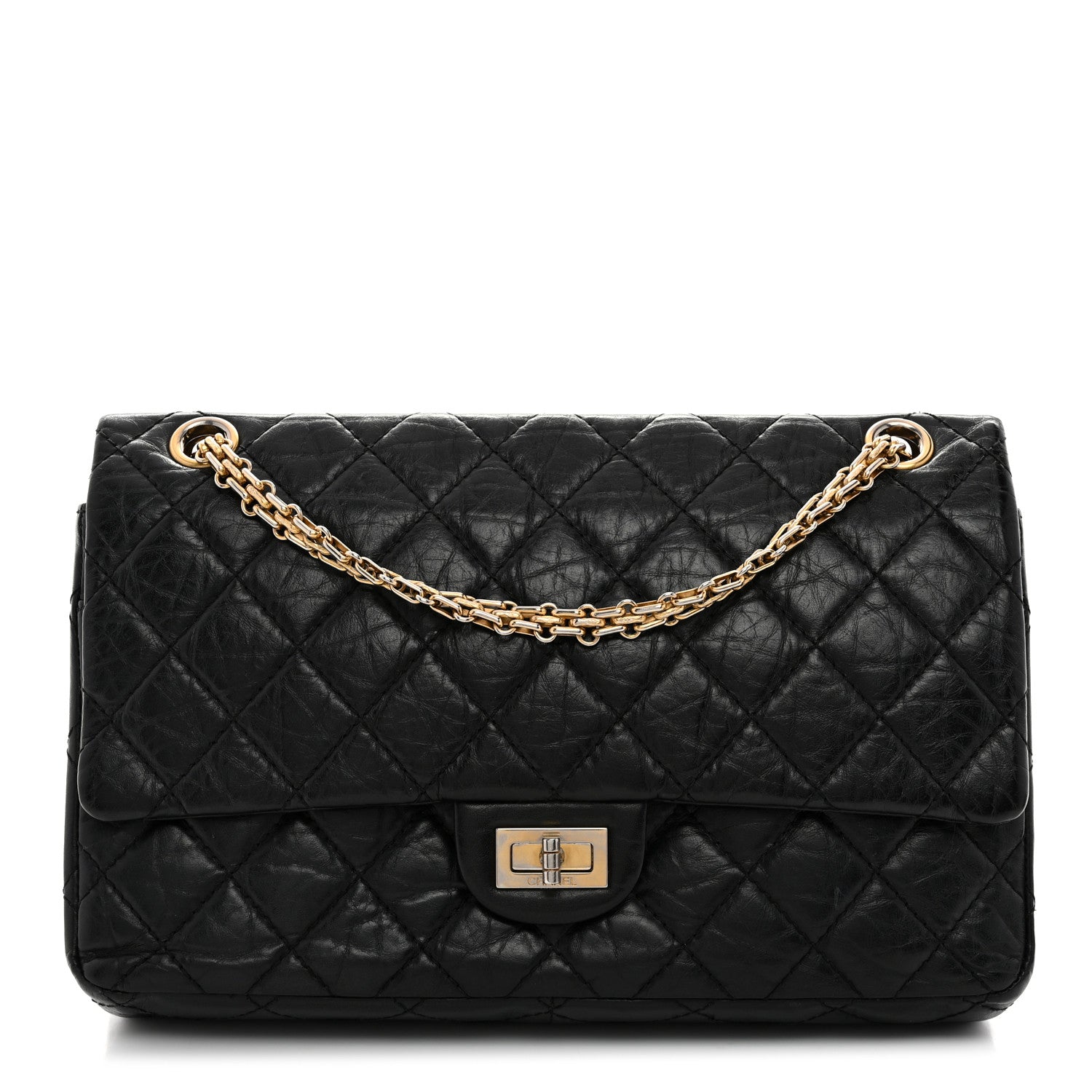 Chanel Aged Calfskin Quilted 2.55 Reissue 226 Flap Black 1 of 10