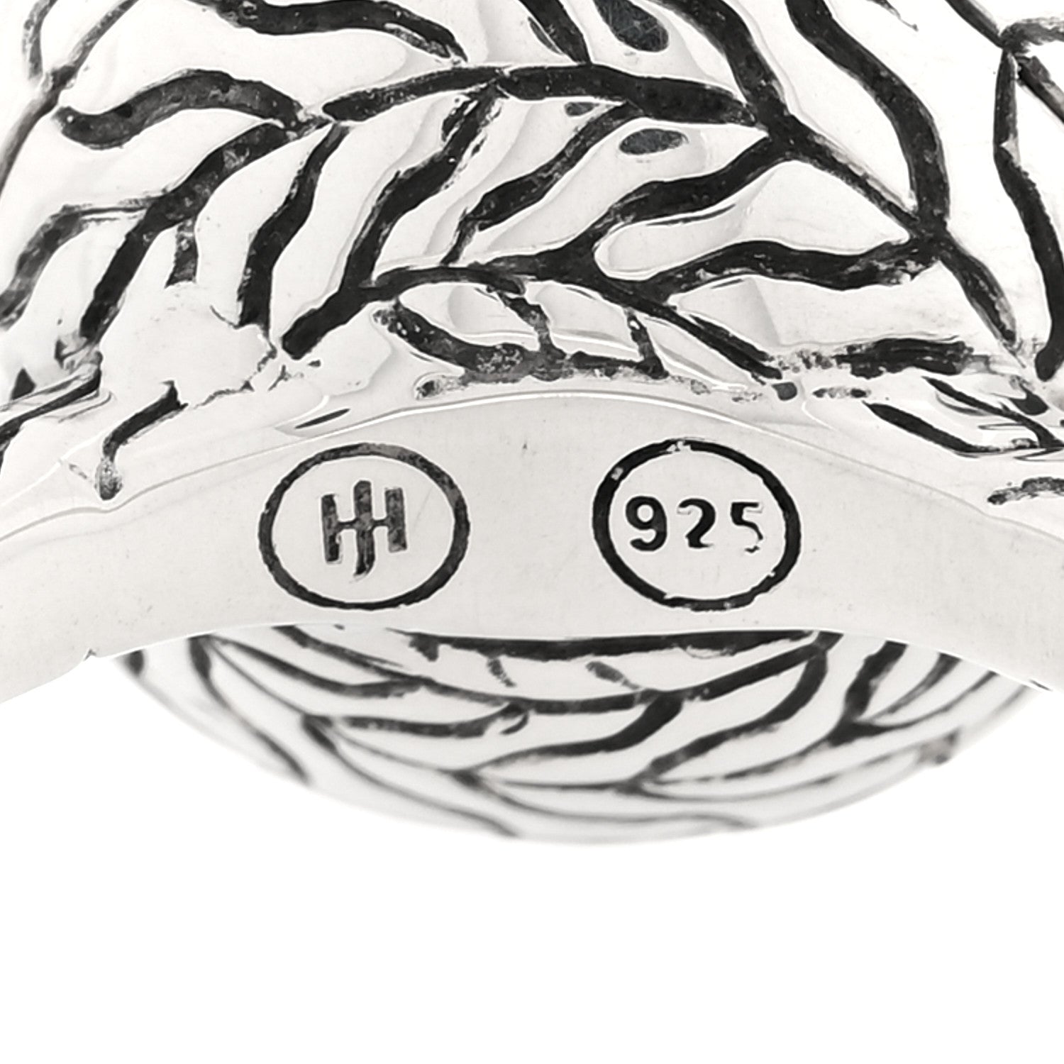 John Hardy Sterling Silver Cultured Pearl Classic Chain Ring 54 7 4 of 4
