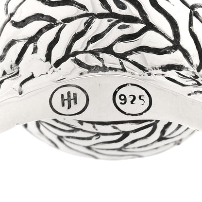 John Hardy Sterling Silver Cultured Pearl Classic Chain Ring 54 7 4 of 4